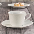 Filiżanka do kawy lub herbaty porcelanowa ze spodkiem 270 ml AURA 1