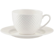 Serwis kawowy porcelanowy na 12 osób BARI WHITE 7
