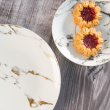 Serwis kawowy porcelanowy na 12 osób MARMO GOLD 1
