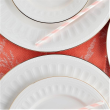 Serwis obiadowy na 6 osób porcelanowy złota linia MESYNA GOLD 6