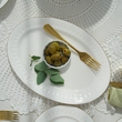 Serwis obiadowy na 6 osób porcelanowy złota linia MESYNA GOLD 8