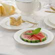 Serwis obiadowy na 6 osób porcelanowy złota linia MESYNA GOLD 6