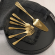 Zestaw widelczyków do ciasta z łopatką dla 6 osób ANTIQUE GOLD 2