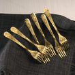 Zestaw widelczyków do ciasta z łopatką dla 6 osób ANTIQUE GOLD 4