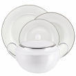 Serwis obiadowy porcelanowy na 12 osób z wazą FLORIAN 2