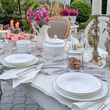 Serwis obiadowy porcelanowy na 12 osób z wazą FLORIAN 13