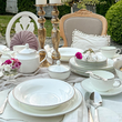 Serwis obiadowy porcelanowy na 12 osób z wazą FLORIAN 14