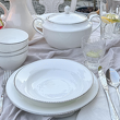 Serwis obiadowy porcelanowy na 12 osób z wazą FLORIAN 14