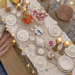 Serwis obiadowy porcelanowy na 12 osób z wazą FLORIAN 15