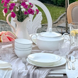 Serwis obiadowy porcelanowy na 12 osób z wazą FLORIAN 16