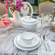 Serwis obiadowy porcelanowy na 12 osób z wazą FLORIAN 3