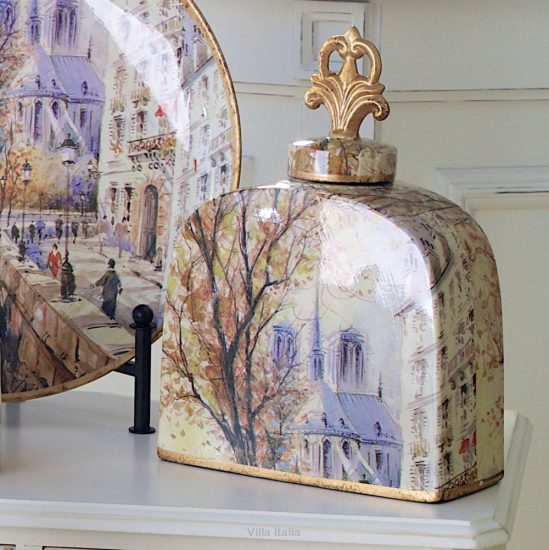 Pojemnik ceramiczny dekoracyjny wysokość 33 cm SAGO