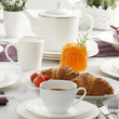 Dzbanek do herbaty porcelanowy 1,3 litra BARI PLATIN 3