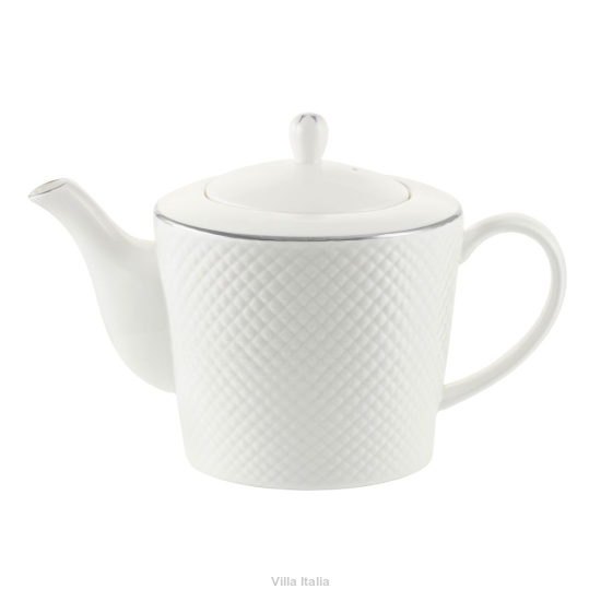 Dzbanek do herbaty porcelanowy 1,3 litra BARI PLATIN