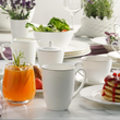 Zestaw kubków porcelanowych 350 ml 6 sztuk BARI PLATIN 2