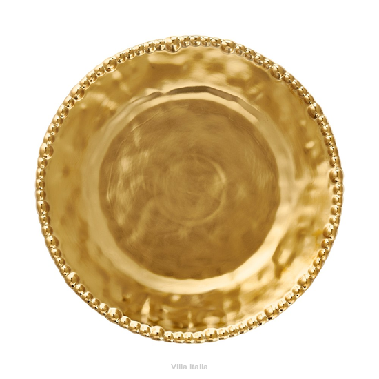 Talerz do ciasta porcelanowy 26 cm MESTIERE GOLD