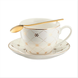 Spodek pod filiżankę porcelanowy 14 cm FABIOLA 6