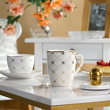 Spodek pod filiżankę porcelanowy 14 cm FABIOLA 1