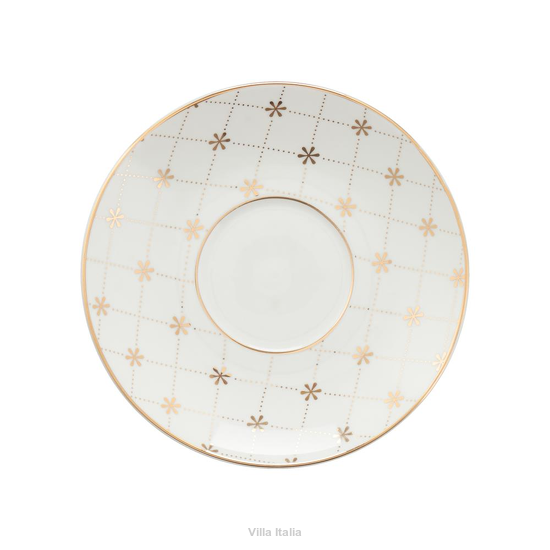 Spodek pod filiżankę porcelanowy 14 cm FABIOLA