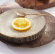 Talerzyk deserowy szklany 21 cm ARMONI Cream 2