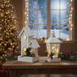 Lampion świąteczny LED biały 35 cm SAN NICOLA 4