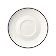 Biały spodek pod filiżankę porcelanowy na stół