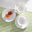 Talerzyki do ciasta porcelanowe białe 