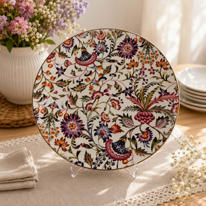 Talerz na ciasto porcelanowy półmisek okrągły 27cm UNICO 27