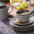 Zestaw kubków ceramicznych 340 ml 6 sztuk ROCK 6