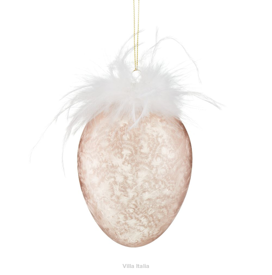 ekskluzywna ozdoba wielkanocna jajko z piórami