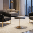 Stolik kawowy marmurowy 48,5 cm LUCAS Black 2