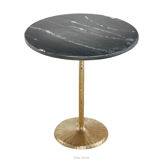 Stolik kawowy marmurowy 48,5 cm LUCAS Black