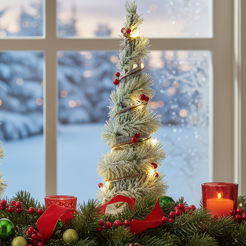 Choinka LED ośnieżona 42 cm SAN NICOLA