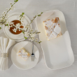 Serwis do herbaty porcelanowy na 12 osób WHITE PRINCESS 2