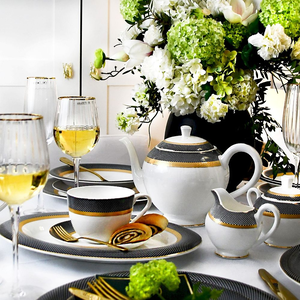 Serwis kawowy na 12 osób porcelanowy ROYAL LADY