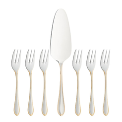 Zestaw widelczyków do ciasta z łopatką dla 6 osób ACAPULCO