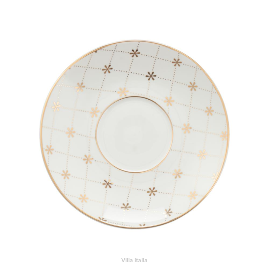 Spodek pod filiżankę porcelanowy 14 cm FABIOLA
