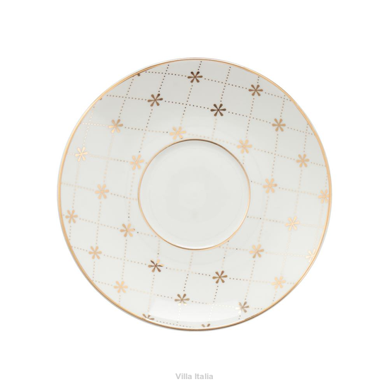 Spodek pod filiżankę porcelanowy 14 cm FABIOLA