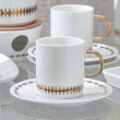 Filiżanka do kawy lub herbaty porcelanowa 170 ml ze spodkiem GAJA 4