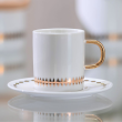 Filiżanka do kawy lub herbaty porcelanowa 170 ml ze spodkiem GAJA 5