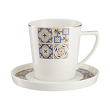 Zestaw do herbaty porcelanowy z kubkami na 12 osób AZULEA 7