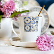 Zestaw do herbaty porcelanowy z kubkami na 12 osób AZULEA 3