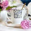 Zestaw do herbaty porcelanowy z kubkami na 12 osób AZULEA 3
