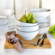 Serwis obiadowo kawowy porcelanowy na 6 osób STELLA 15