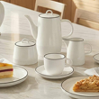 Serwis obiadowo kawowy porcelanowy na 6 osób STELLA 3