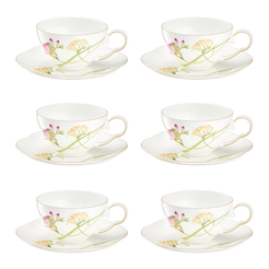 Komplet filiżanek porcelanowych 200 ml 6 sztuk AROMA di FRESIA