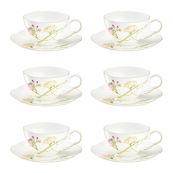 Komplet filiżanek porcelanowych 200 ml 6 sztuk AROMA di FRESIA