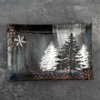 Półmisek prostokątny szklany Talerz do ciasta 32 x 21 cm FROST 7