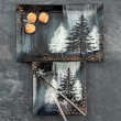 Półmisek prostokątny szklany Talerz do ciasta 32 x 21 cm FROST 3