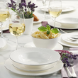 Komplet talerzy obiadowych na 12 osób porcelanowych BARI PLATIN 13